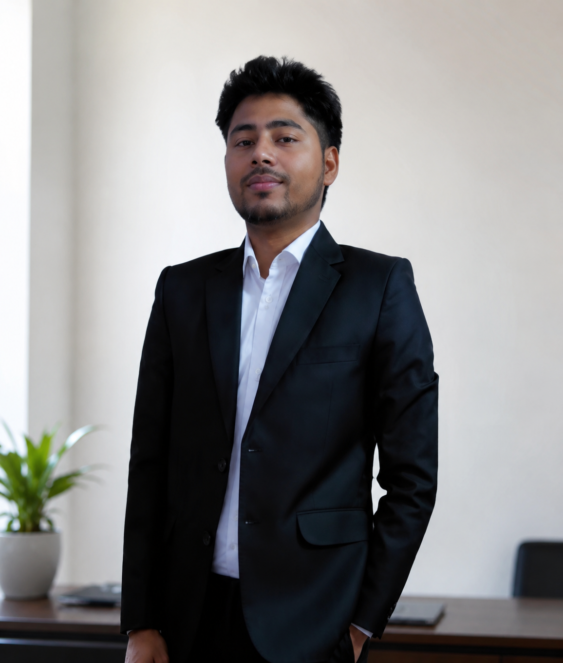 Deepu Yadav at the Legal Space Services office in Delhi