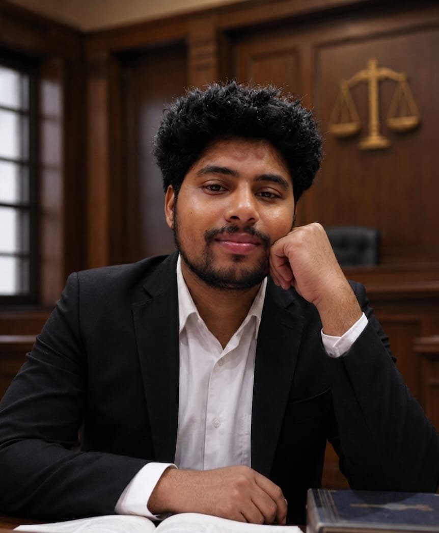 Deepu Yadav at Rohini Court, Delhi, where the firm's advocates practise